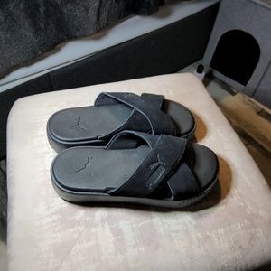 Puma Suede platform slides